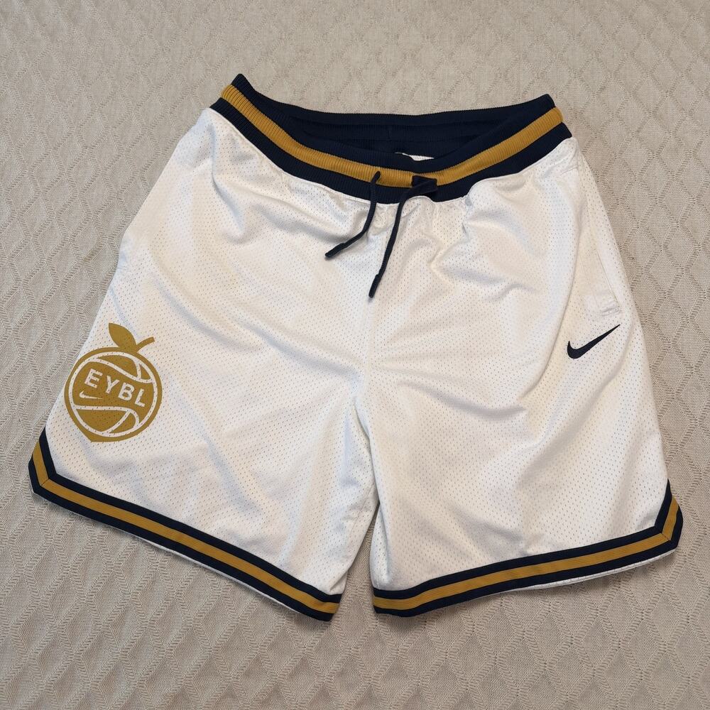 Nike EYBL Men’s XL Mesh Basketball Shorts White Breathable AO5656-100